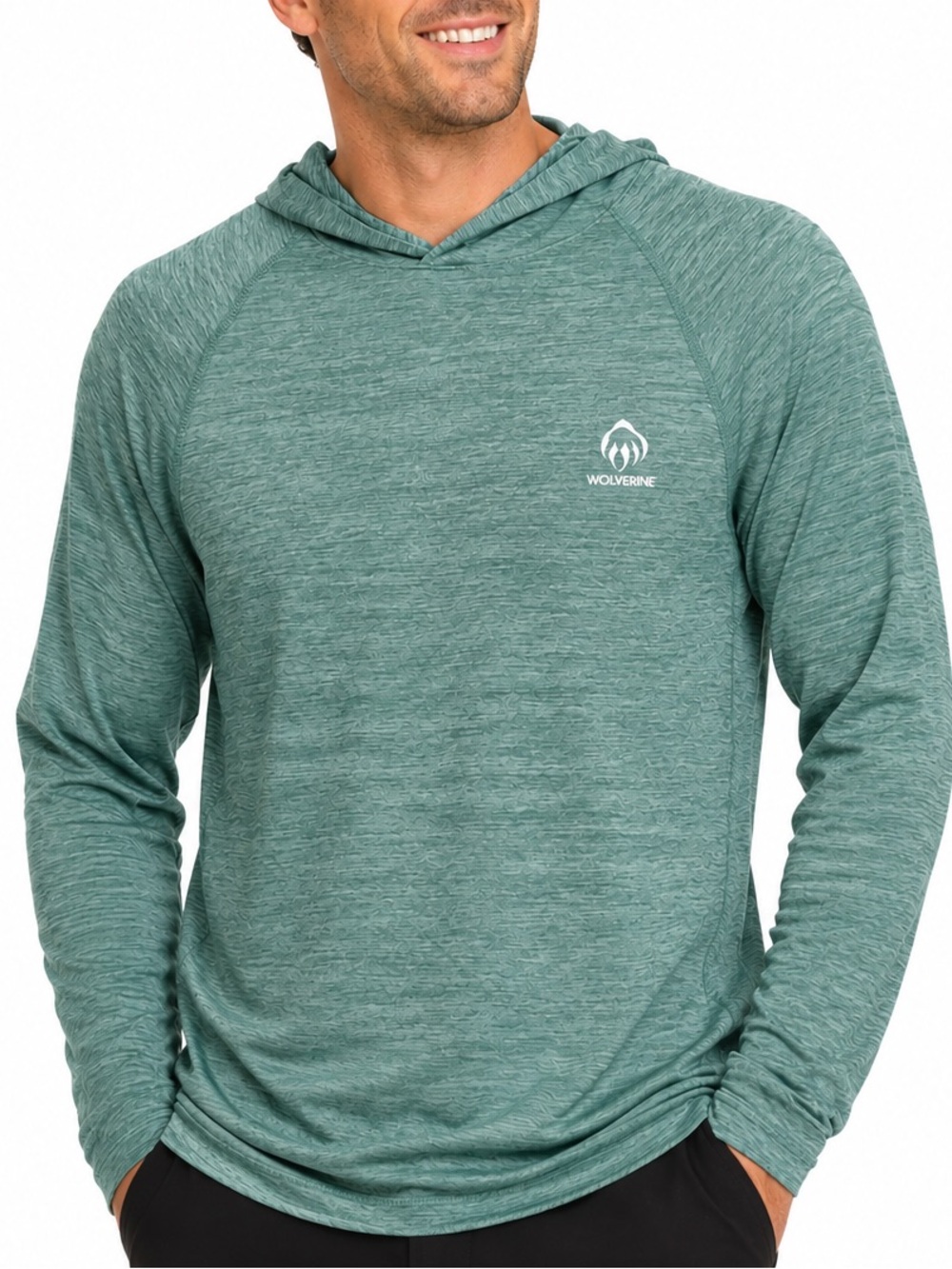 Wolverine UPF 50+ Hooded Performance Shirt Hoodie NWT